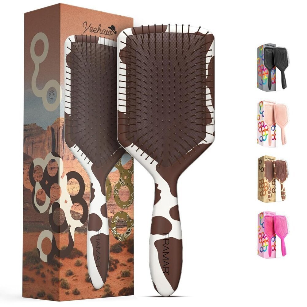 Detangler Hairbrush Wet Dry Reducing Frizz Girls Women Tangle Free